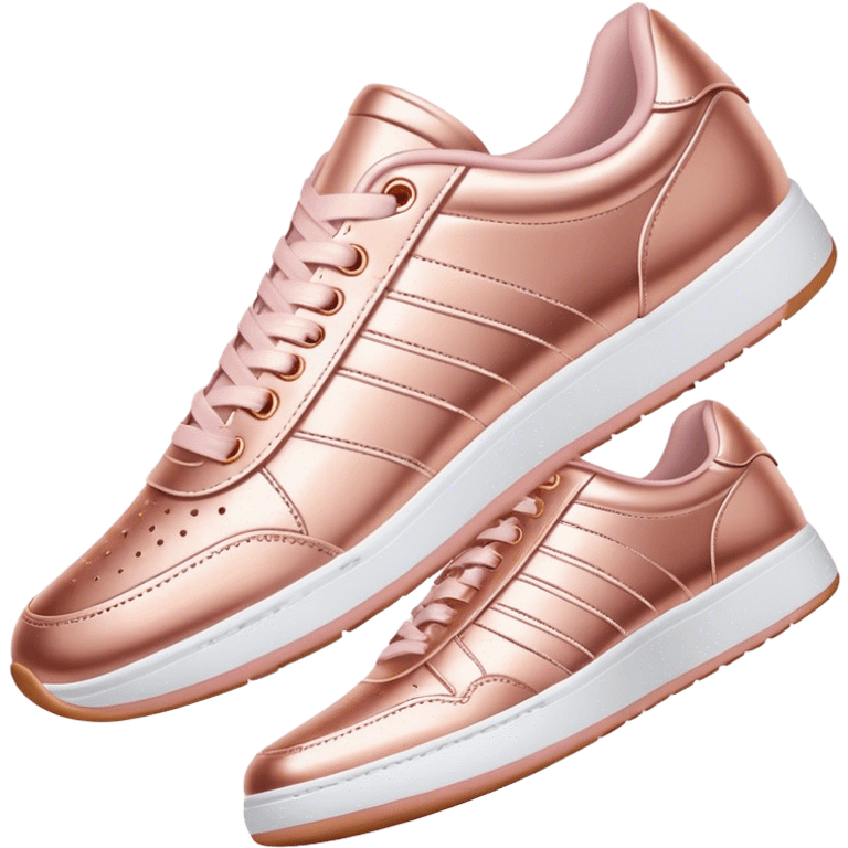 Rose gold sneakers emoji