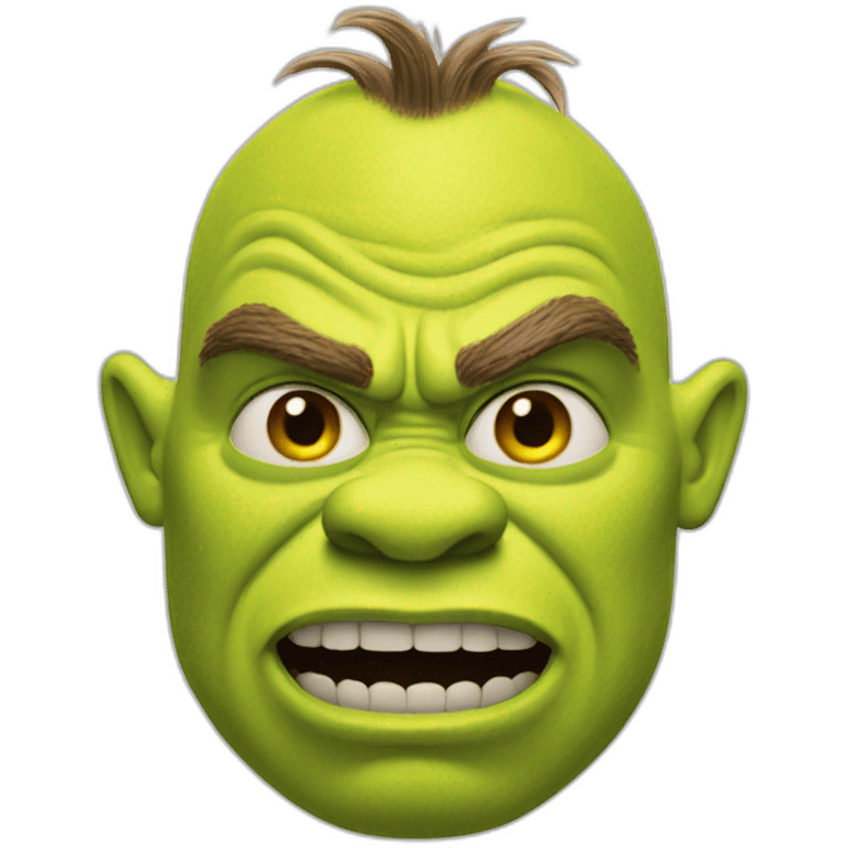 Shrek getting mad emoji