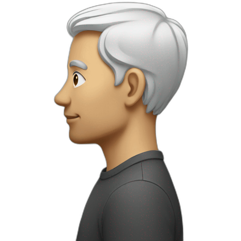 man profile in profile emoji