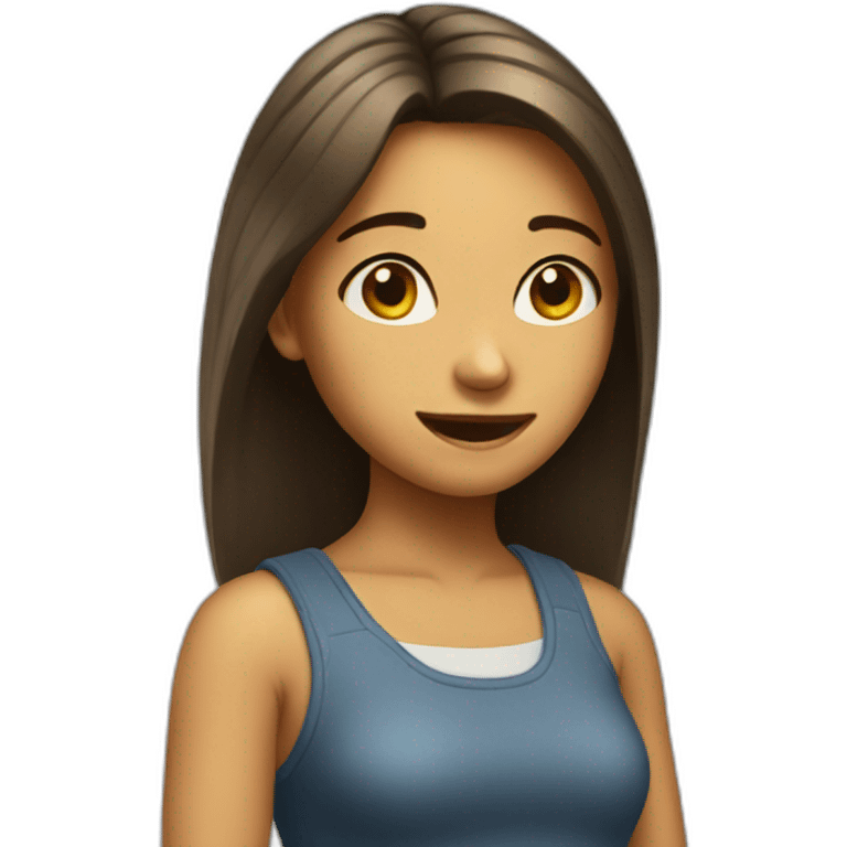 A girl who is impressed emoji