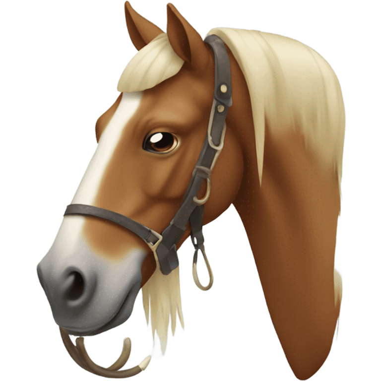 Horse with walrus tusks emoji