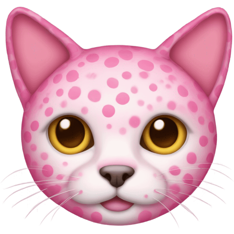 cat with pink dots emoji