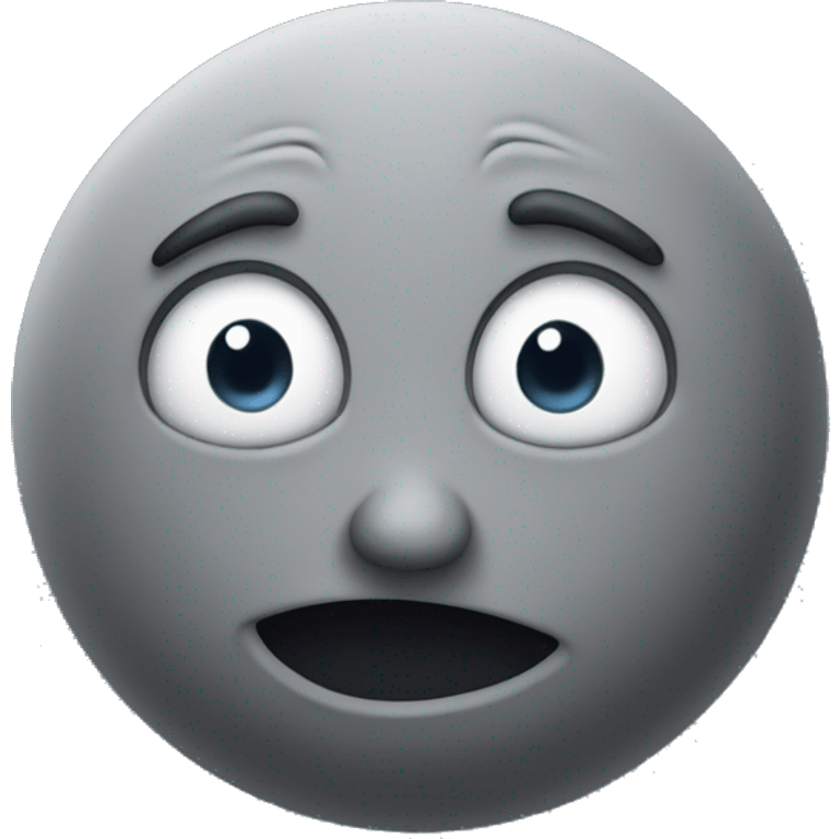 Sarcastic moon emoji