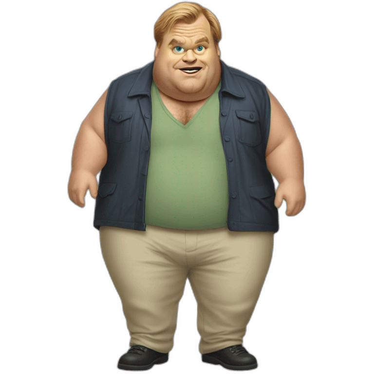 Chris Farley full body emoji