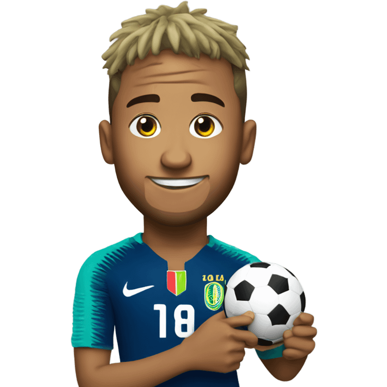 Neymar holding World Cup emoji