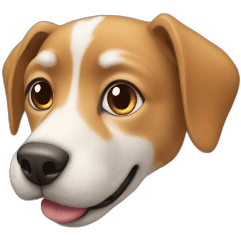 Un chat sur un chien emoji