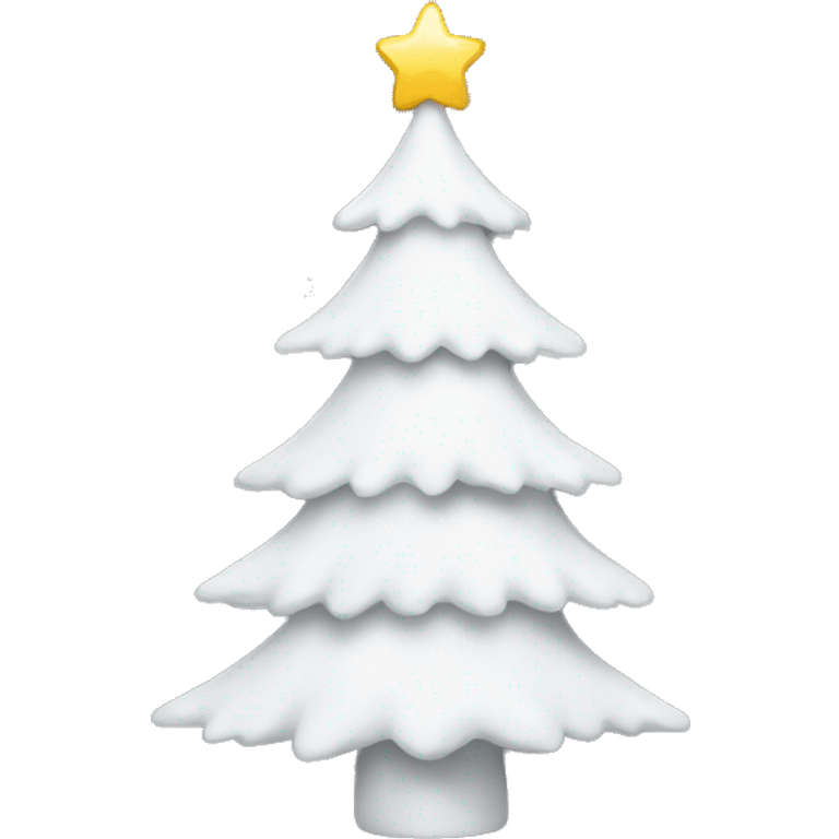 White Christmas tree emoji