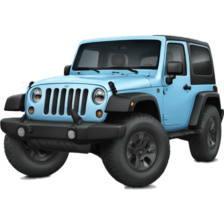 jeep wrangler super light blue emoji