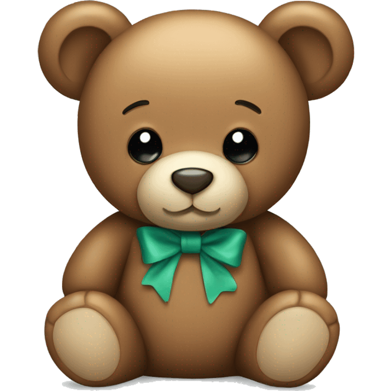 Teddy bear with bow emoji