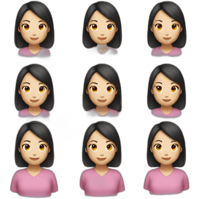 Asian girl emoji