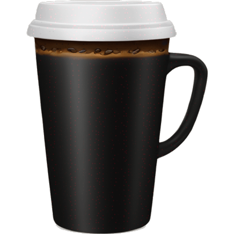 “Strong black coffee in a simple cup.” emoji