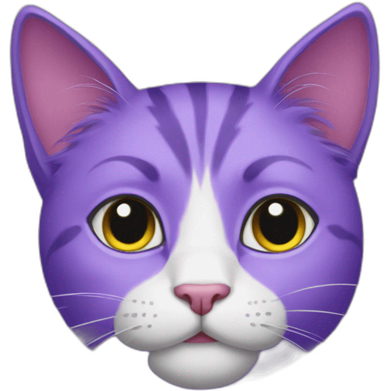 Purple cat emoji