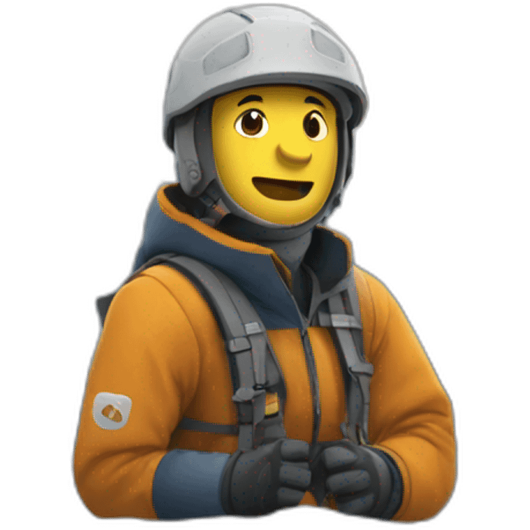 inoxtag qui monte une montagne emoji