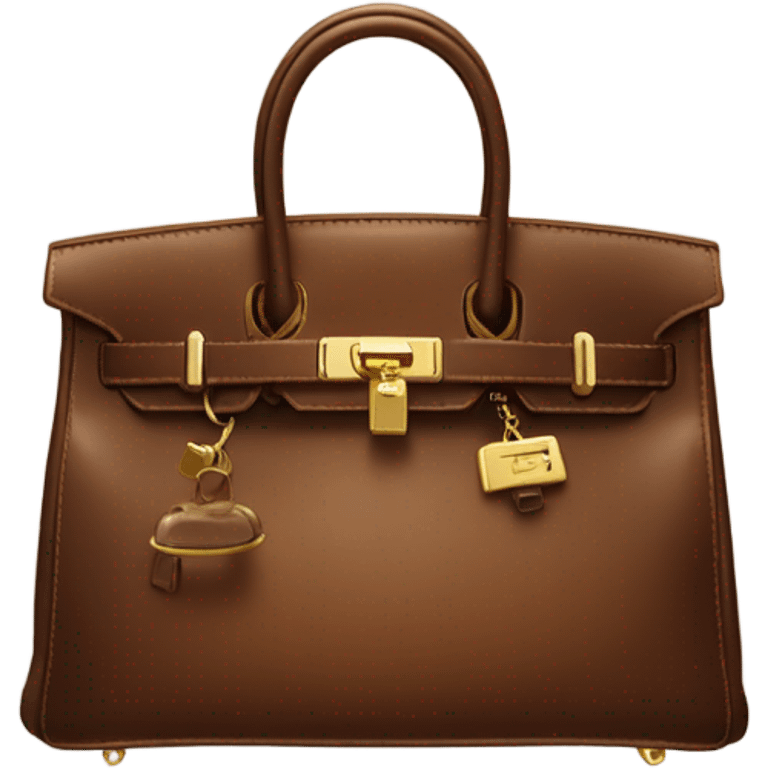 brown birkin bag emoji