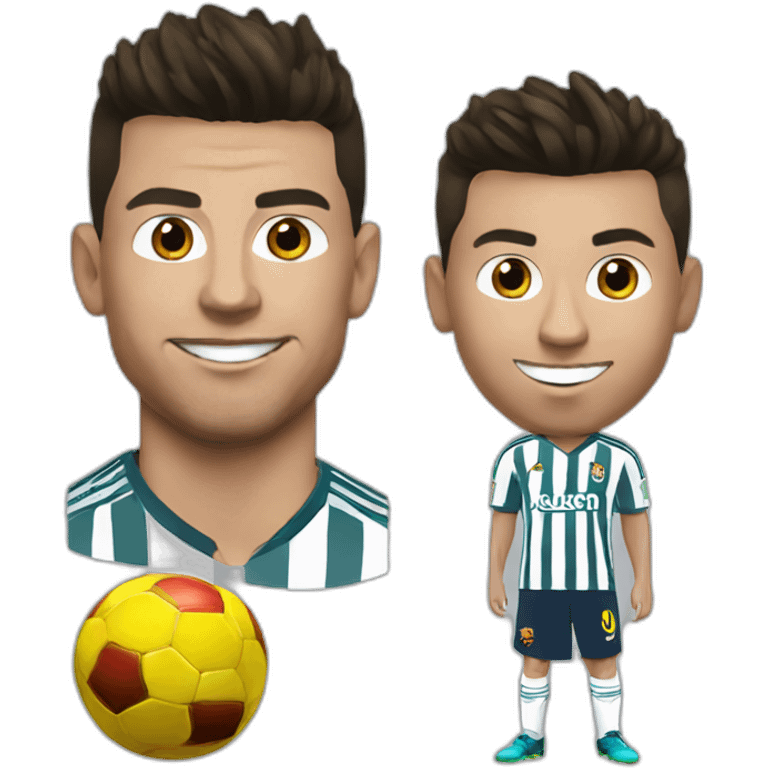 Ronaldo sur messi emoji