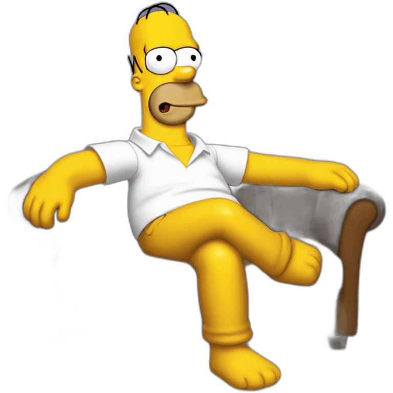 Homer simpson sitting on a couch emoji