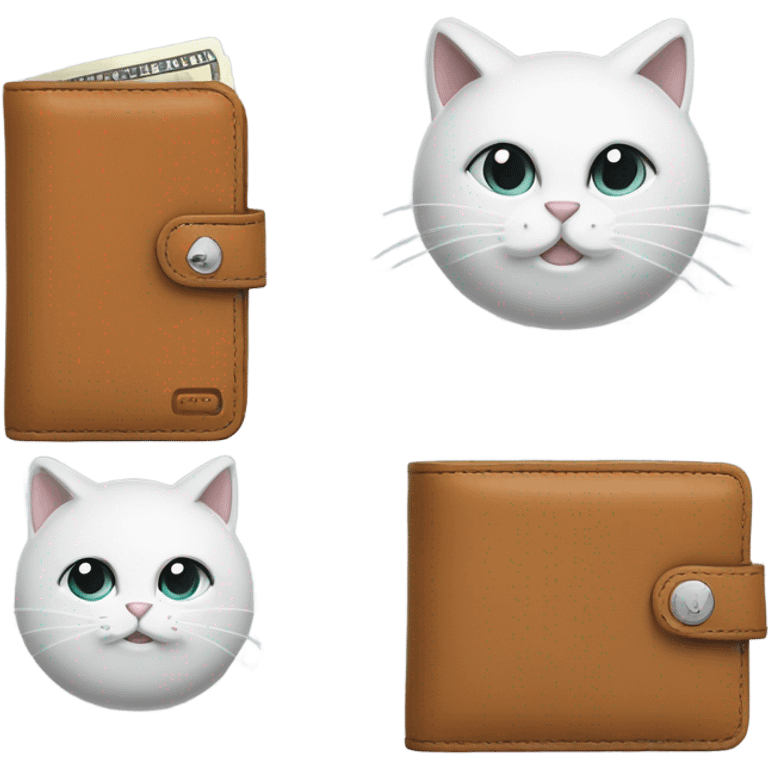 Wallet with cat emoji