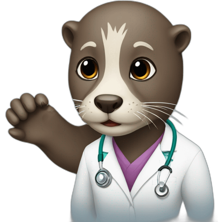 otter doctor emoji