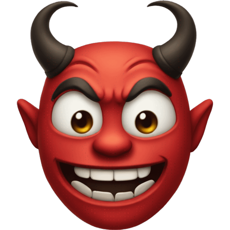 devil looking happy emoji