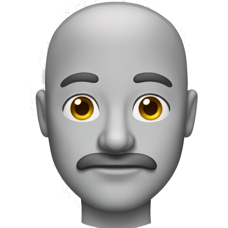 Man with moustache and he is bald emoji