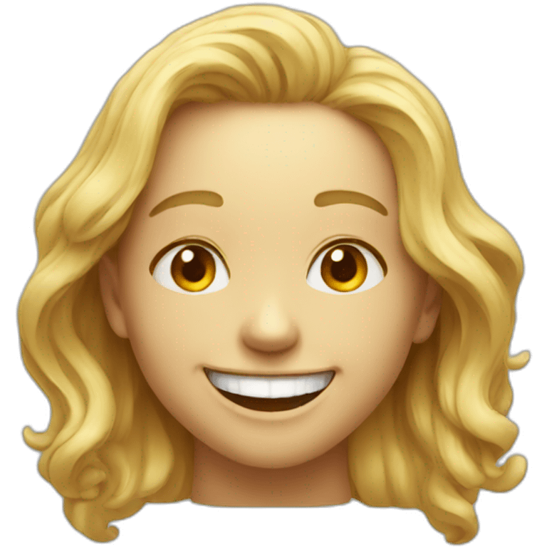 hyperrealist Smiling face emoji