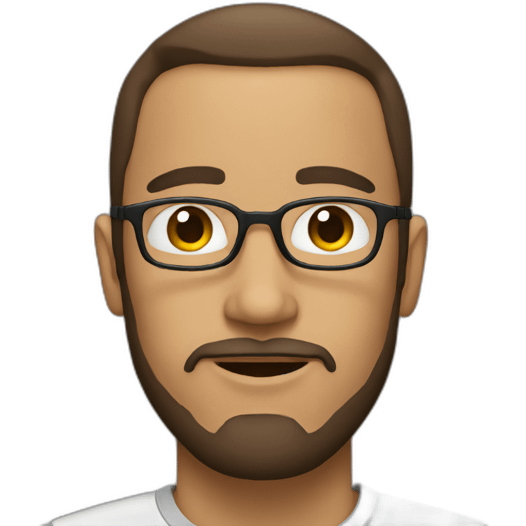 software engineer without glasses and beard emoji