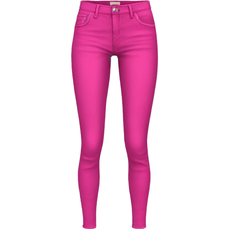 Hot pink skinny jeans  emoji