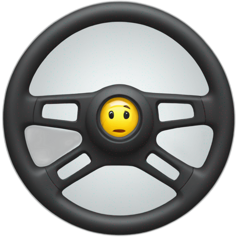 Broken steering wheel emoji