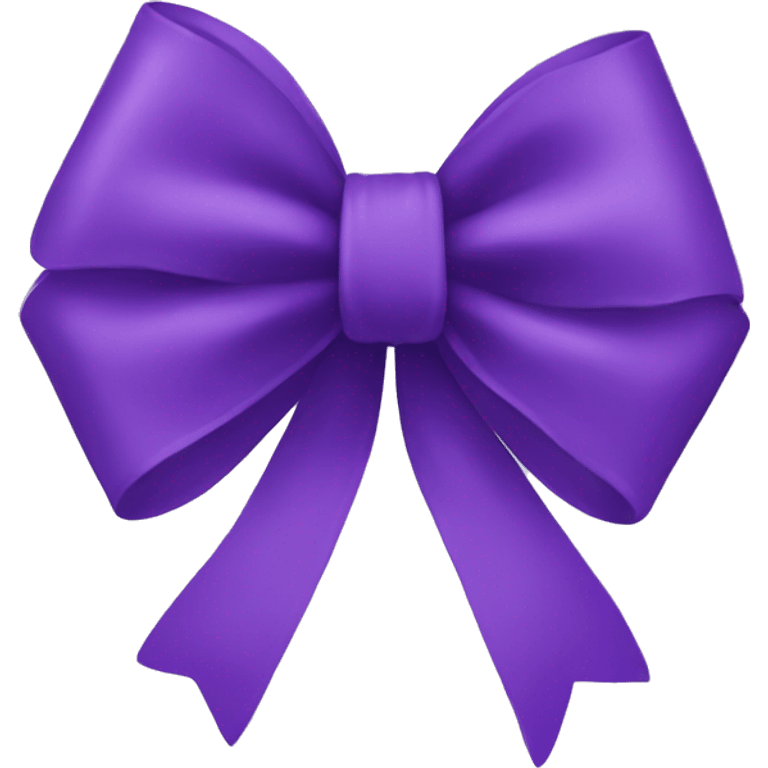 Purple bow emoji