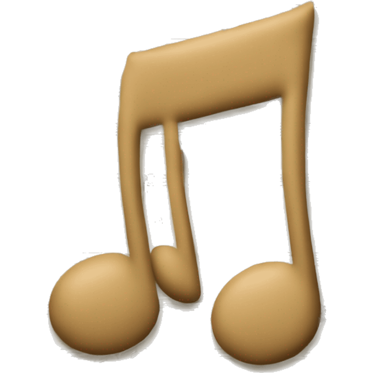 beige music notes  emoji