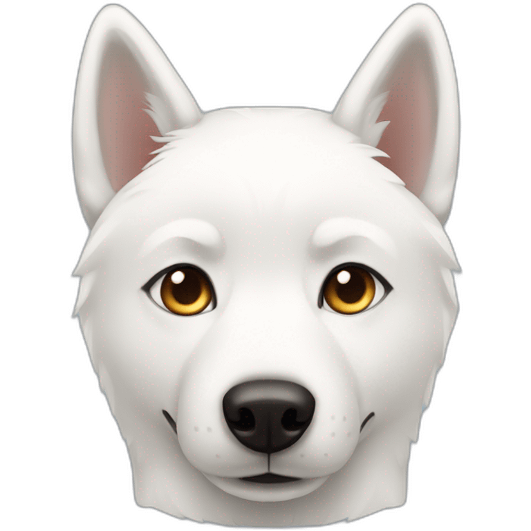 White husky pointy ears emoji