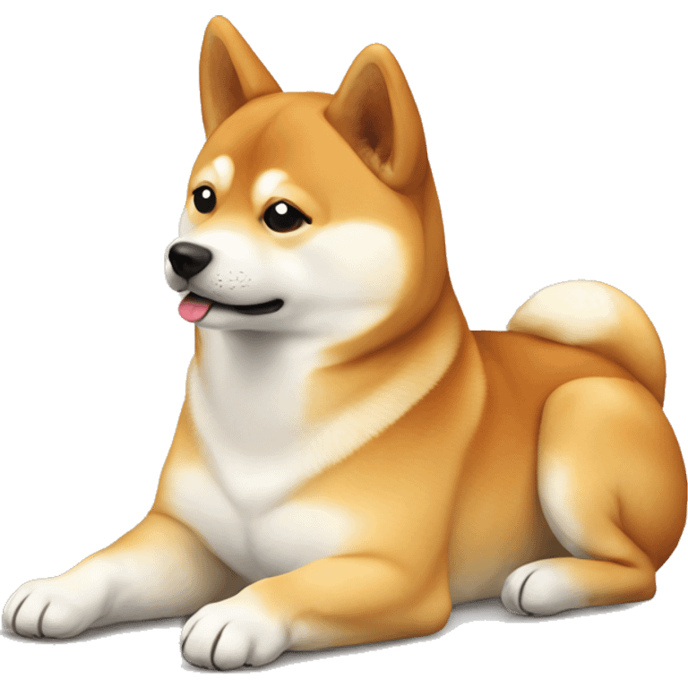 Shiba Inu laying emoji