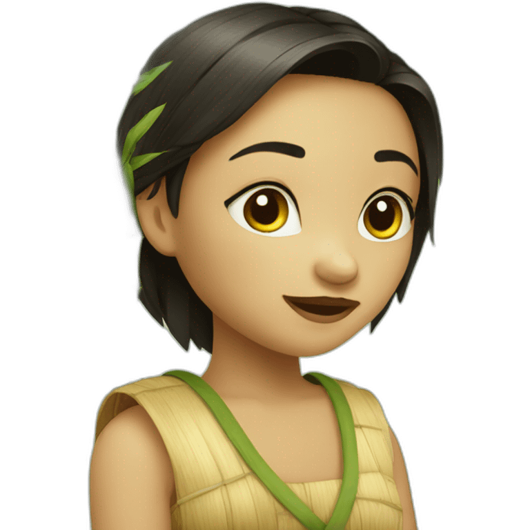 Bamboo girl emoji