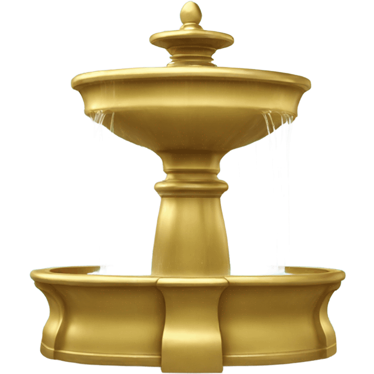 gold water fountain emoji