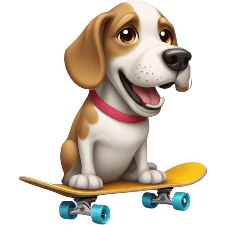 Dog on skateboard  emoji