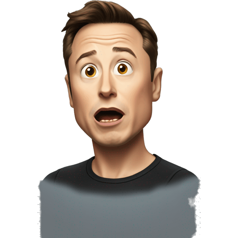 elon musk shocked emoji