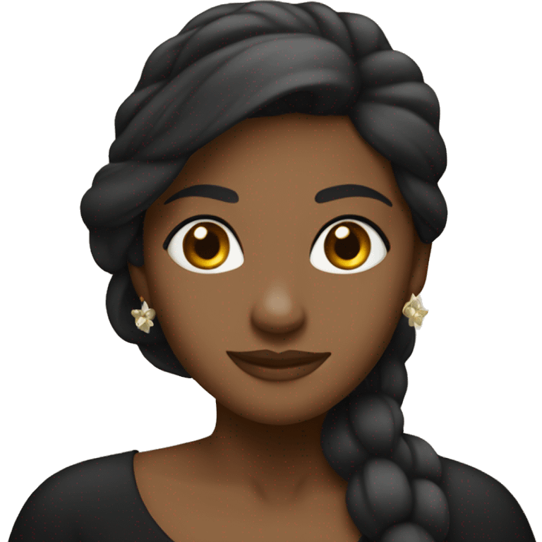 Jasmine in all black emoji