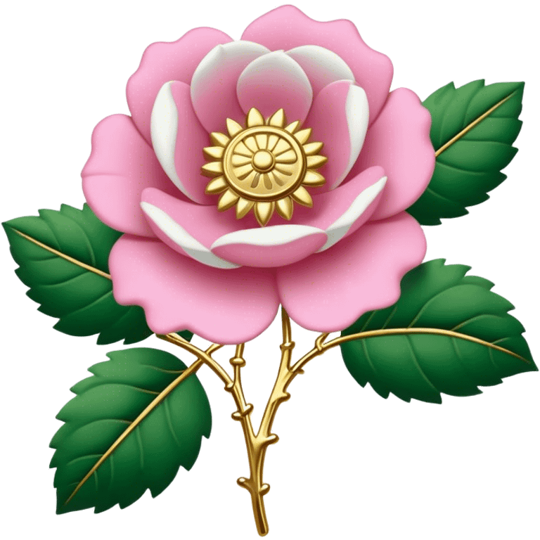 English Tudor rose badge emoji