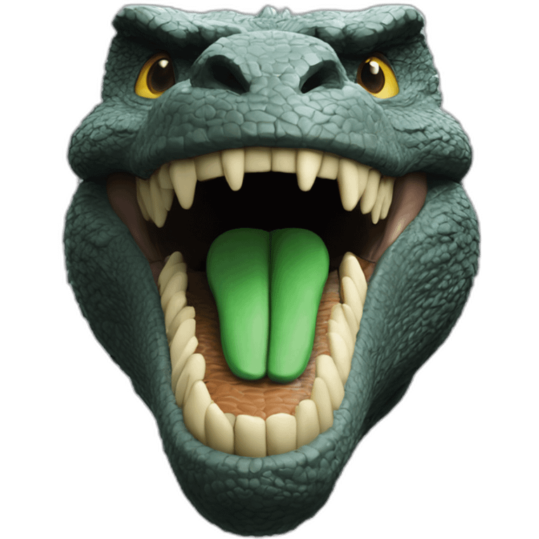 Godzilla (proportional) mouth closed (realistic) (Godzilla King of the Monsters, 2019) emoji