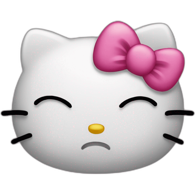 Hello Kitty sad emoji