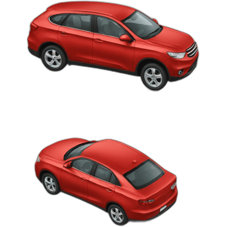 red car to ukraine emoji