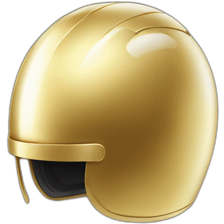 gold racing helmet emoji