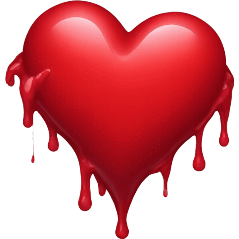 bleeding red heart emoji