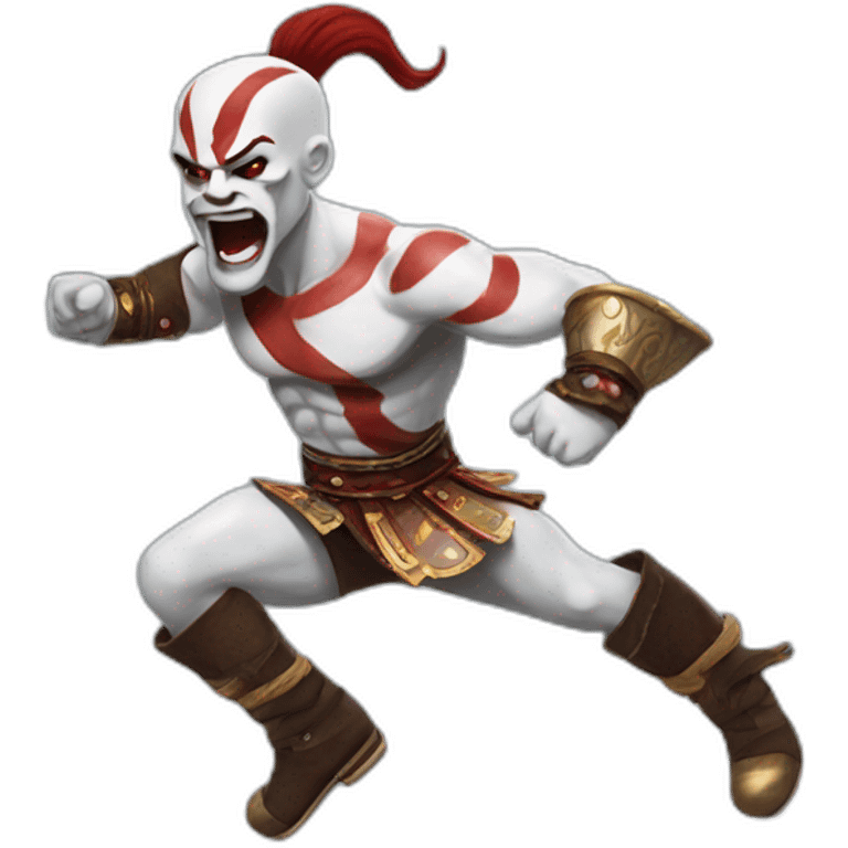 Tap dancing kratos emoji