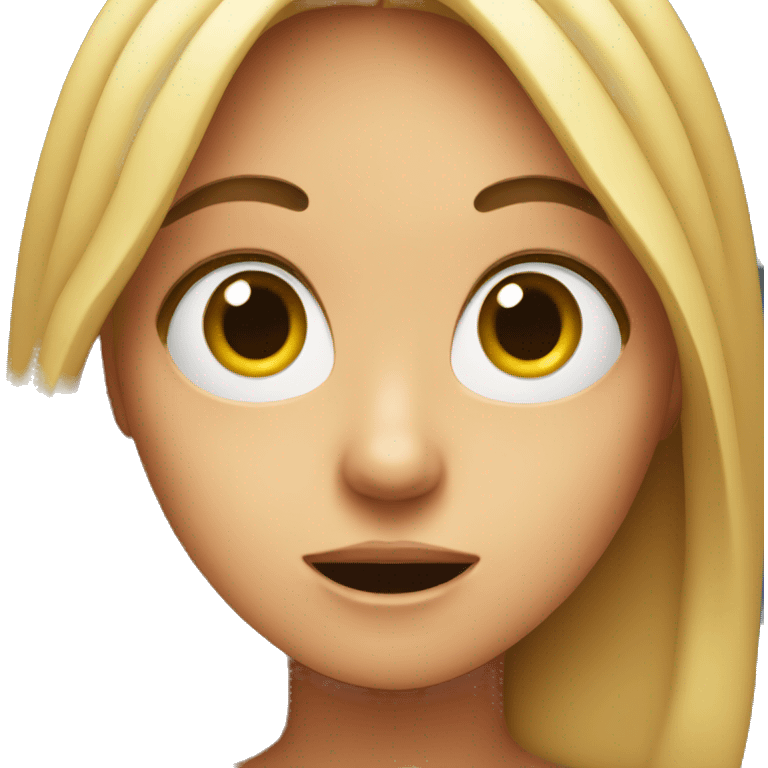 Surprised girl emoji