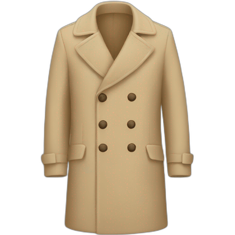 Beige coat emoji