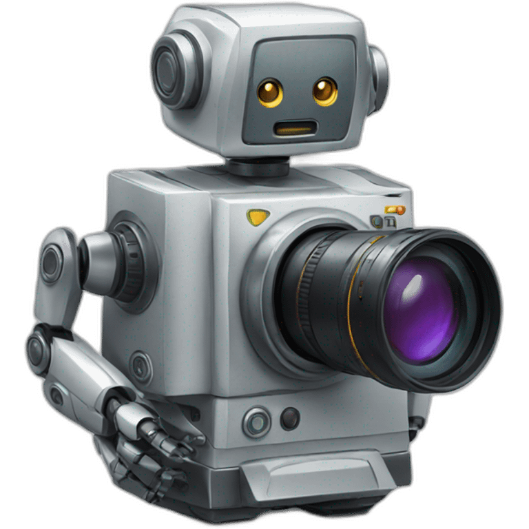 robot with photo camera  emoji