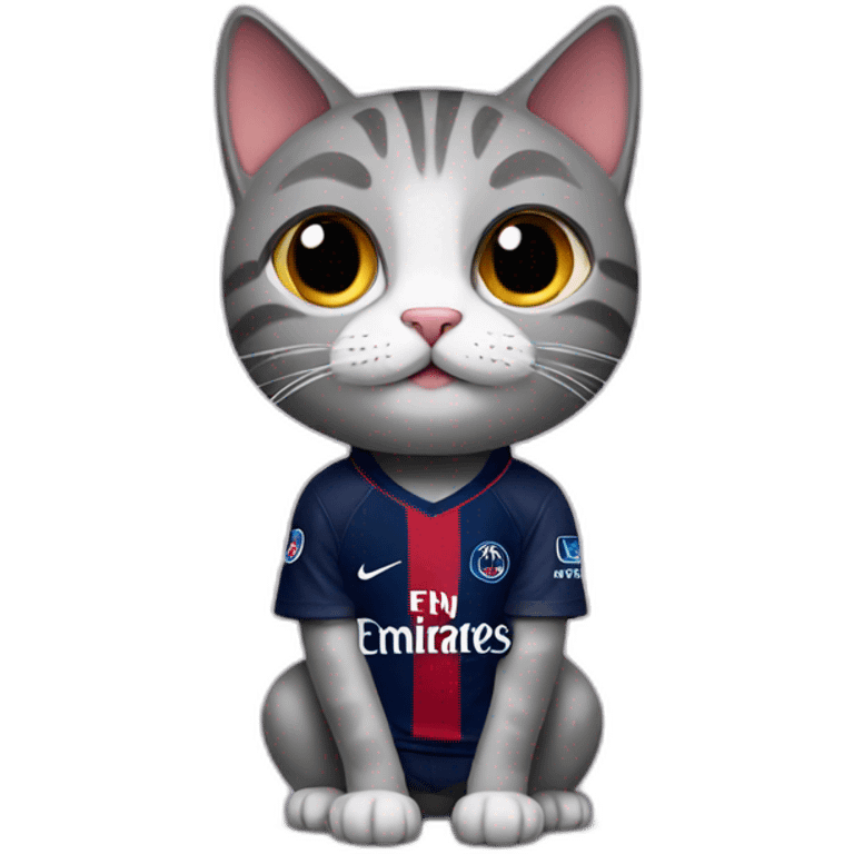 cat with psg shirt emoji