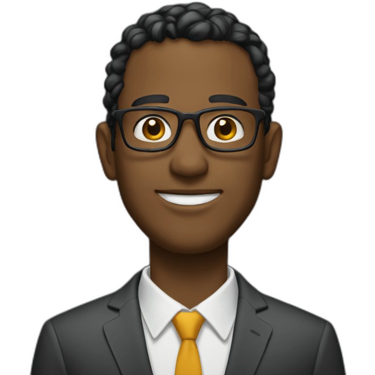 Journalist informal suit mulato emoji