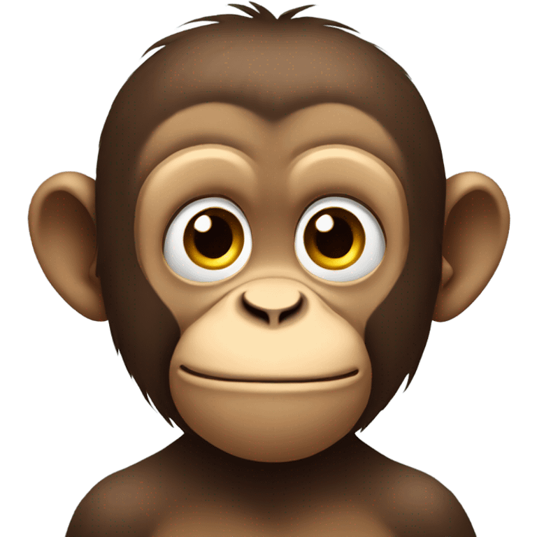 Monkey in deep thought emoji